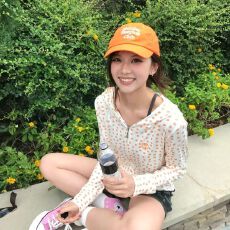 批发韩系气质雏菊连帽拉链外套女夏季修身显瘦防晒衫上衣
