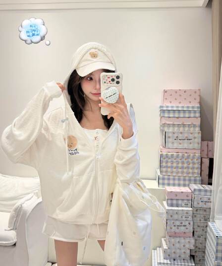 원본 솜씨 광저우 눈꽃 면 자외선 차단 블라우스 여성