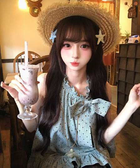 원본 명중 에디션 좋은 품질 솜씨 원본 원단 체크무늬 프릴 나비 매듭 셔츠