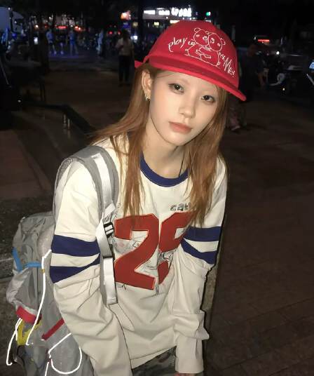 원본 솜씨 순면 220 그램 긴팔 티셔츠 여성