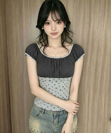 1 1 40 순면 210 그램 여름 새로운 패션 한 부서 패치워크 색상 배색 반팔 맨위