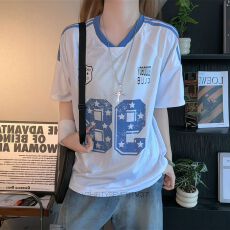 批发原版面料原版做工美式学院风网眼透气球衣短袖<b class='q'>T</b><b class='q'>恤</b>宽松<b class='q'>运动</b><b class='q'>男</b>女夏