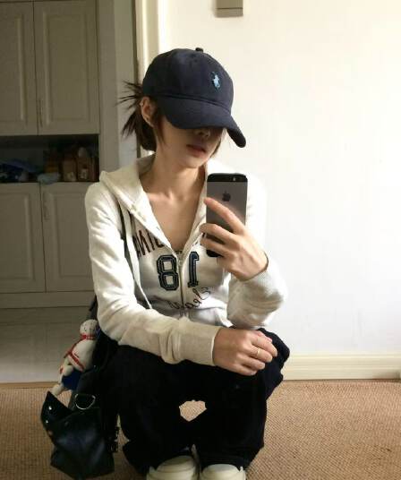 얇은 스타일 이후 패키지 칼라 순수한 Mianhua 면 복합 후드티 여성