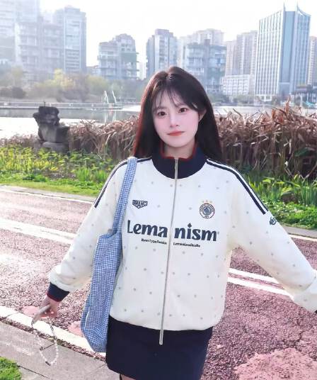 후아 면 원단 원본 솜씨 학원 스타일 별 프린트 스탠드 칼라 오픈 가디건 지퍼 후드티 재킷 남녀 가을 겨울