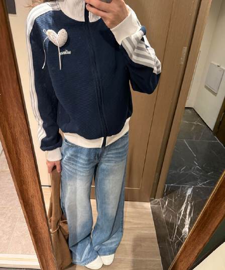 얇은 스타일 390 그램 복잡한 블랙 하단 복숭아 심장 부형제 이후 패키지 칼라 6535 후아 남편 그리드 복합 후드티 여성