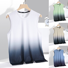 批发支持退货高品质男士凉感冰丝短袖