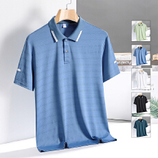 批发【支持退货】高品质男士<b class='q'>商务</b>POLO衫冰丝凉感