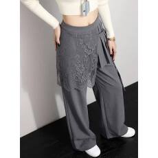 批发2026春季新款<b class='q'>女</b>设计感<b class='q'>西装</b>裤遮胯显瘦休闲直筒裤百搭高腰拖地裤子