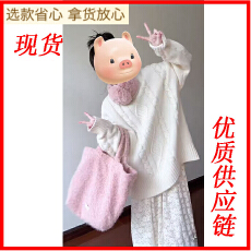 批发2025新早秋假两件<b class='q'>蕾丝</b>拼接连衣裙女秋冬宽松长袖毛衣裙设计感裙子