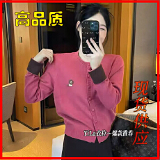 批发2025秋冬新款韩版时尚百搭<b class='q'>圆领</b>长袖<b class='q'>针织</b>衫女宽松显瘦潮