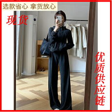 批发巨好看的秋<b class='q'>冬</b>装搭配一整套高端精致卫衣外套休闲运动两件套装裤女