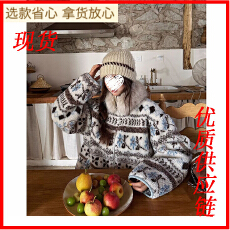 批发2025新款费尔岛毛领外套女<b class='q'>秋</b>冬加厚保暖洋气百搭设计感背心外套