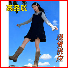 批发一整套ootd穿搭套装木耳边长袖打底衫背心花苞裙<b class='q'>两件套</b>2025冬季女