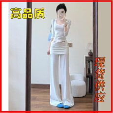 批发夏季穿搭酷盐系<b class='q'>时尚</b>减龄网红炸街可盐可甜港风复古chic两件套装女