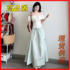 批发夏季穿搭酷盐系<b class='q'>时尚</b>减龄网红炸街可盐可甜港风复古chic两件套装女