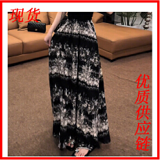 批发2026夏季新款时尚高级感黑色半身裙女气质通勤风高腰百搭a字长裙