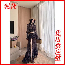 批发灰尘邓邓 早春穿搭套装女2026新款法式<b class='q'>雪纺</b>碎花上衣半身裙<b class='q'>两件套</b>