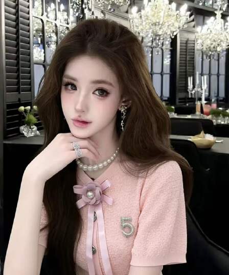 lym studio 나비 매듭 반팔 티셔츠 여성 화이트 진주 장식 몸매 가꾸기 슬림해 보이는 다용도 맨위
