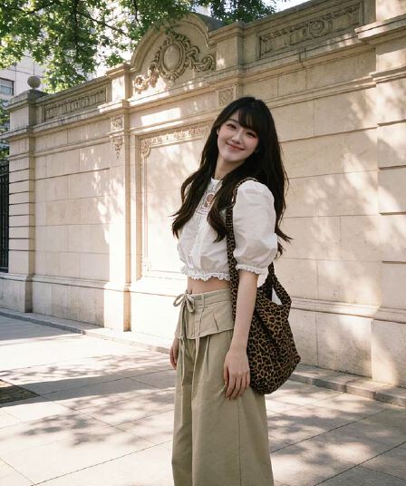 디자인 센스 작은 대중 레이스 패치워크 와이드 레깅스 바지 페이크 레이어드 캐주얼 정장 바지 하이웨이스트 루즈핏 스트레이트 팬츠 여름