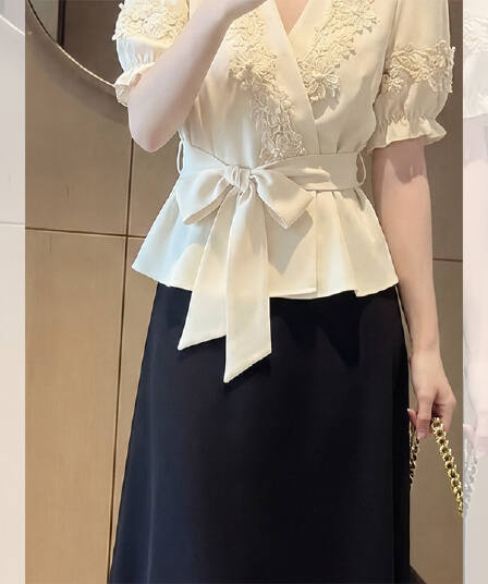 2026 새로운 슈퍼 화재 전체 집합 ootd 착용 가져 가라. 작은 키 여름 아름다운 셔츠 캐주얼 두 조각 세트 드레스 여성