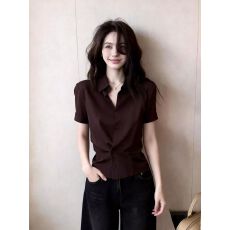 批发2026年夏季新款法式设计感小众时尚气质女装独特漂亮超好看上衣女