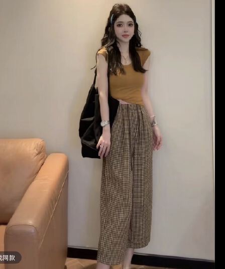 e11 순수한 욕망 가스 질감 u 칼라 패키지 어깨 소매 몸매 가꾸기 슬림해 보이는 다용도 조끼 맨위 바지