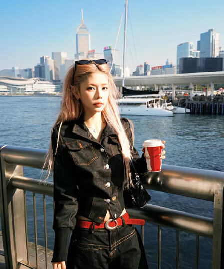 necoyep 아메리칸 레트로 해체 단추 데님 여성 코트 봄 가을 허리 수축 슬림해 보이는 품격 재킷 바지