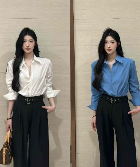 2026 한 부서 미니멀리즘 출퇴근 착용 가져 가라. 블라우스 사계절 섹션