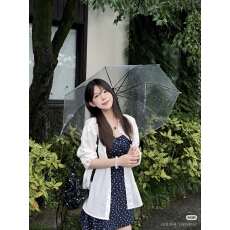 批发omixed藏青纯棉碎花吊带连衣裙搭配<b class='q'>亚麻</b>棉长袖白衬衫气质上衣
