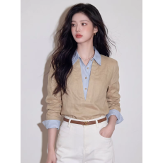 批发WOWPLAY杨九七 拿破仑麂皮绒<b class='q'>外套</b>女秋季美式复古排扣立领<b class='q'>夹克</b>上衣