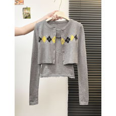 批发实拍 针织开衫套装女秋季纯色吊带背心<b class='q'>修身</b>短款<b class='q'>外套</b>上衣两件套