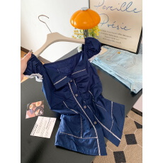 实拍 原创韩系翻领蕾丝泡泡袖收腰显瘦高级感衬衫上衣女