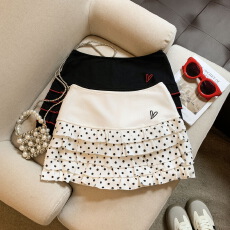 批发实拍 可爱甜美风波点刺绣半身裙女夏小个子<b class='q'>高腰</b><b class='q'>蓬蓬裙</b>蛋糕裙短裙