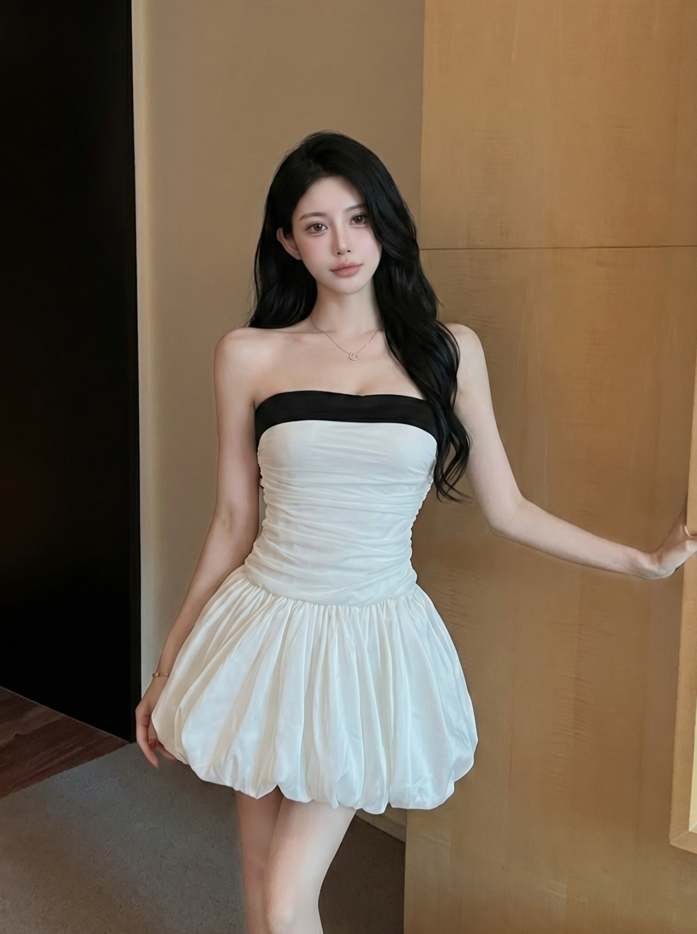 실사 민소매 고급 센스 발레 바람 슬립 여성 드레스 여름 작은 키 허리 수축 슬림해 보이는 쇼트 스타일 꽃밭 치마