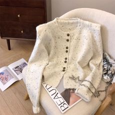 批发（现货）<b class='q'>北极</b><b class='q'>绒</b>【腈纶35%锦纶40%PBT25%】混色毛衣针织衫外套上衣