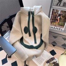 批发（现货）<b class='q'>北极</b><b class='q'>绒</b>【腈纶35%锦纶40%PBT25%】连帽毛衣秋冬季针织上衣