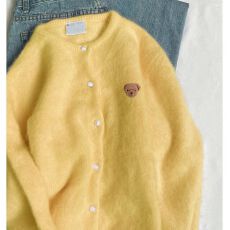 批发（现货）<b class='q'>北极</b><b class='q'>绒</b>【腈纶48%锦纶22%PBT30%】刺绣针织衫毛衣外套外搭