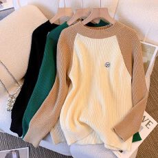 批发<b class='q'>北极</b><b class='q'>绒</b>【腈纶48%锦纶22%PBT30%（聚酯纤维）】打底毛衣女针织上衣