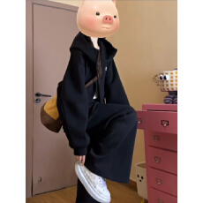 批发休闲运动服套装女秋冬季连帽卫衣长<b class='q'>裤</b>两件套