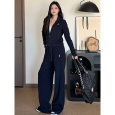 批发【】<b class='q'>休闲</b>运动服套装女秋冬季韩系宽松显瘦卫衣长裤两件套