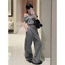 批发【<b class='q'>T</b>015套<b class='q'>装</b>#】休闲运动服套<b class='q'>装</b>女夏季学生宽松显瘦短袖长<b class='q'>裤</b>两件套