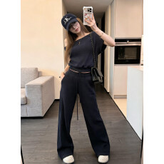 批发<b class='q'>T</b>015套<b class='q'>装</b>#休闲运动服套<b class='q'>装</b>女夏季学生宽松显瘦短袖长<b class='q'>裤</b>两件套