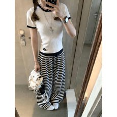 批发5029上衣+5529长裤#休闲<b class='q'>运动服</b>套装女夏季学生短袖长裤两件套