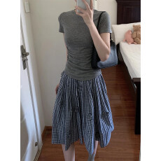 批发5031上衣+5531裙子#休闲<b class='q'>运动服</b>套装女夏季学生短袖裙子两件套