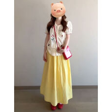 批发5032上衣+5532长裙#休闲<b class='q'>运动服</b>套装女夏季学生短袖长裙两件套