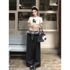 批发【5035上衣+5535长裤+K022屁帘】休闲<b class='q'>运动服</b>套装女夏季甜酷三件套