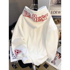 批发美式高街vibe风刺绣连帽<b class='q'>卫衣</b>男女春秋冬薄款加绒加厚<b class='q'>潮牌</b>外套上衣