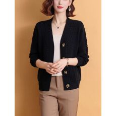 批发开衫针织<b class='q'>外套</b>女秋装2025年新款春秋妈妈配裙子毛衣外搭短款