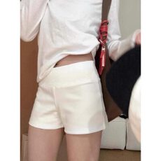 批发灰色休闲运动短裤<b class='q'>女</b>夏季2026新款外穿小个子辣妹高腰a字热裤