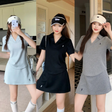 批发大码时髦休闲运动套<b class='q'>装</b>女夏季宽松遮肉洋气纯色<b class='q'>上衣</b>+短<b class='q'>裤</b>裙两件套